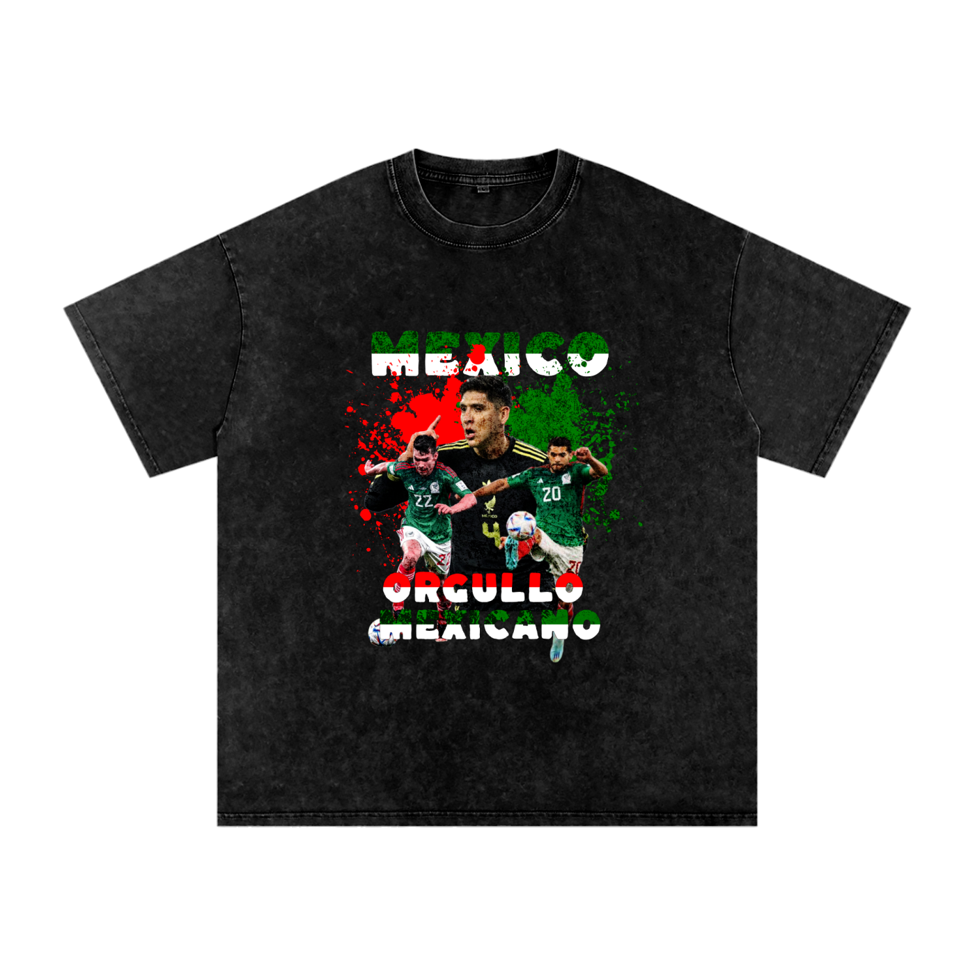 Mexico Washed Oversized Cotton T-Shirt