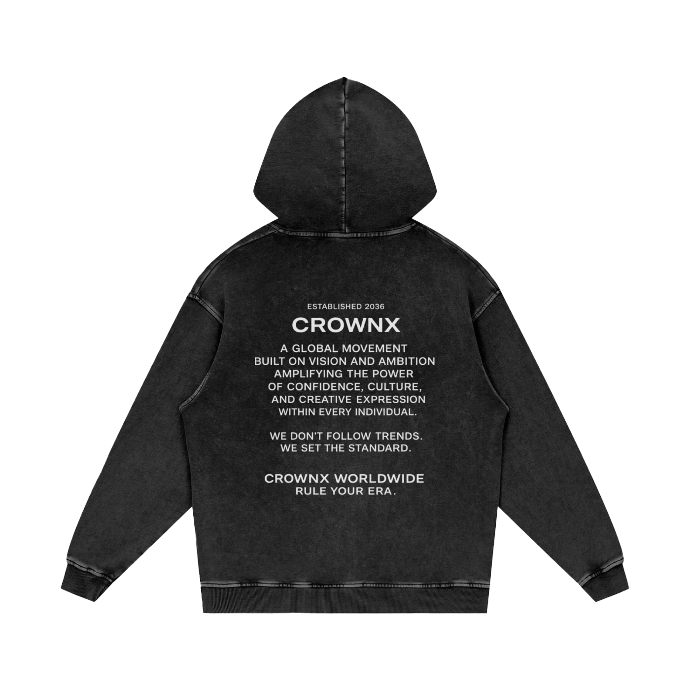 Established Snow Washed Loose Hoodie