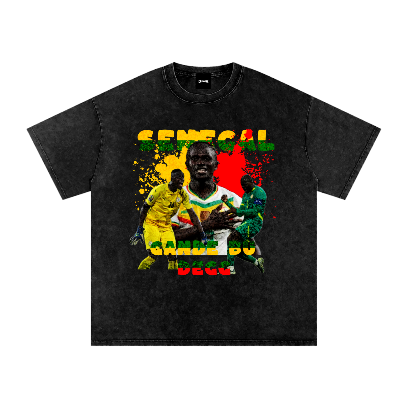 Senegal Snow Washed Oversized T-Shirt