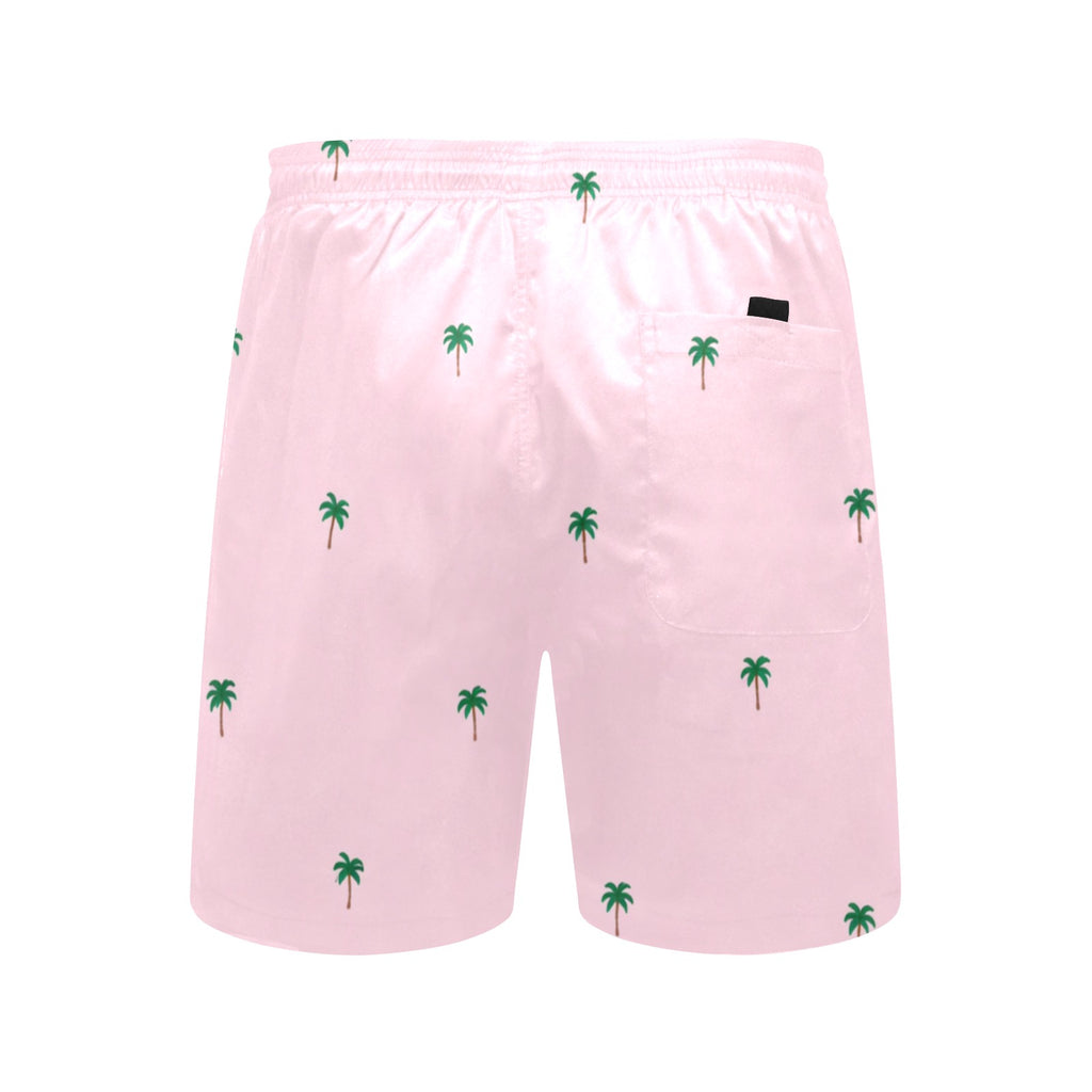 Tiny Palm Tree Pattern Swim Shorts