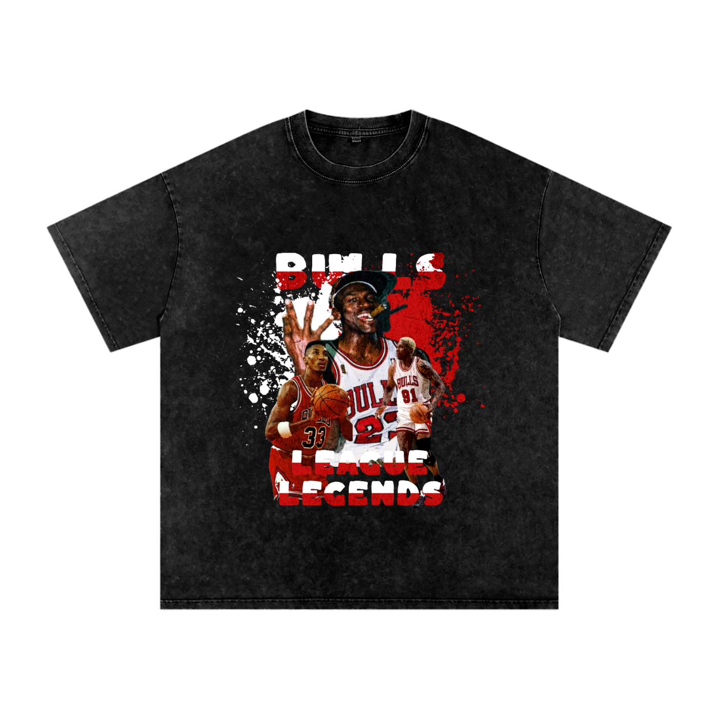 League Legends Washed Oversized Cotton T-Shirt