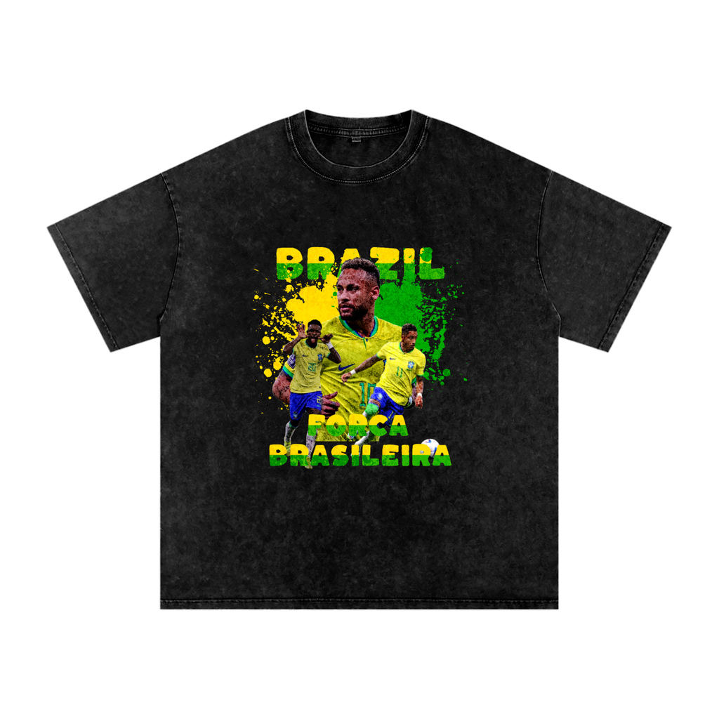 Brazil Washed Oversized Cotton T-Shirt