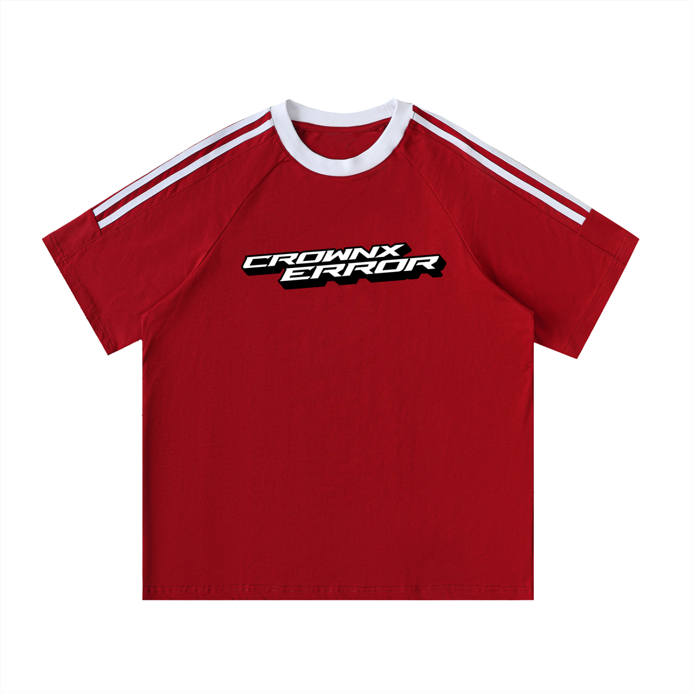 CrownX Error Crewneck Cotton T-Shirt