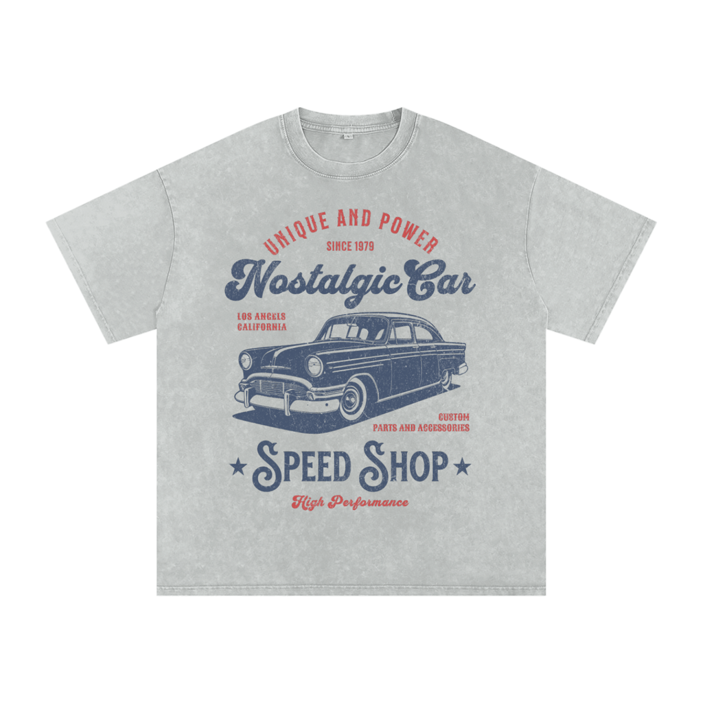 LA Retro Snow Washed Oversized T-Shirt