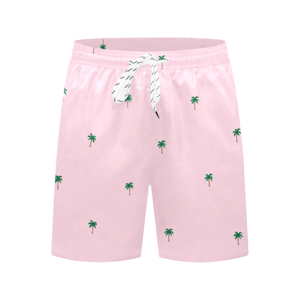 Tiny Palm Tree Pattern Swim Shorts