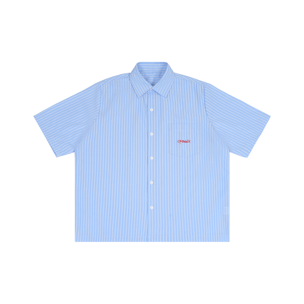 Striped Boxy Short Sleeve Shirt