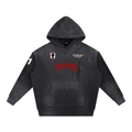 JP Vintage Washed Frayed Fleece Hoodie
