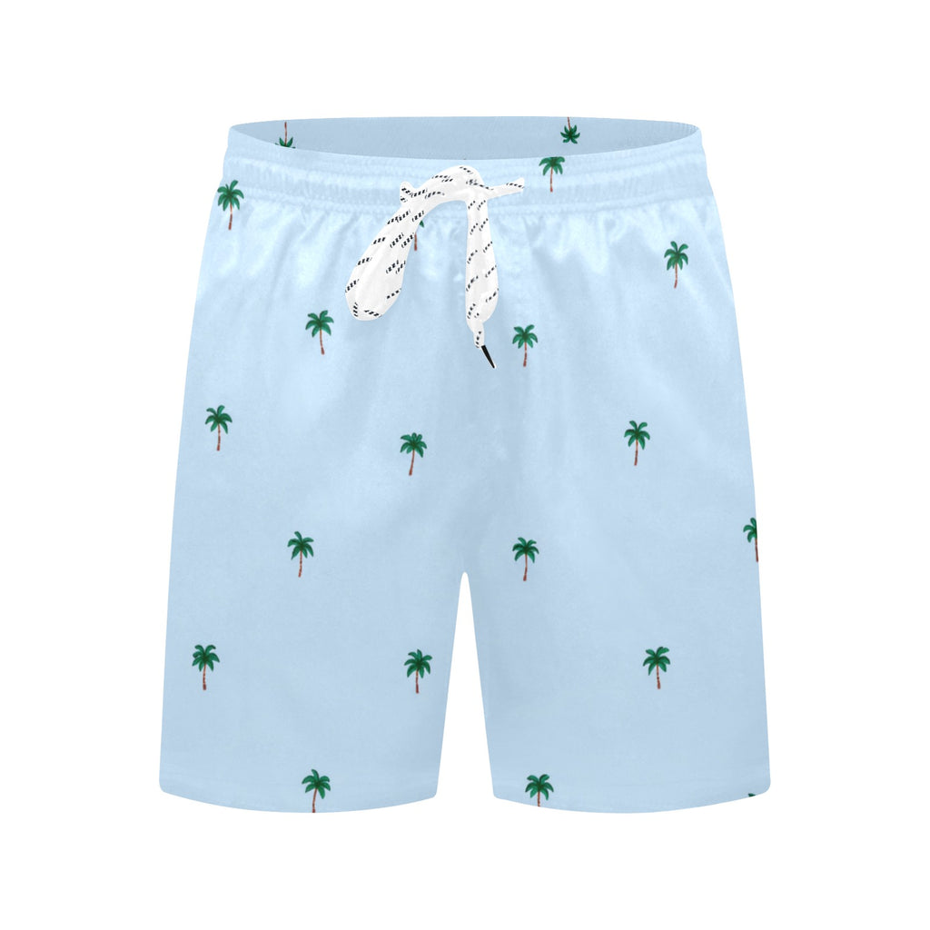 Tiny Palm Tree Pattern Swim Shorts