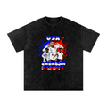 USA Washed Oversized Cotton T-Shirt