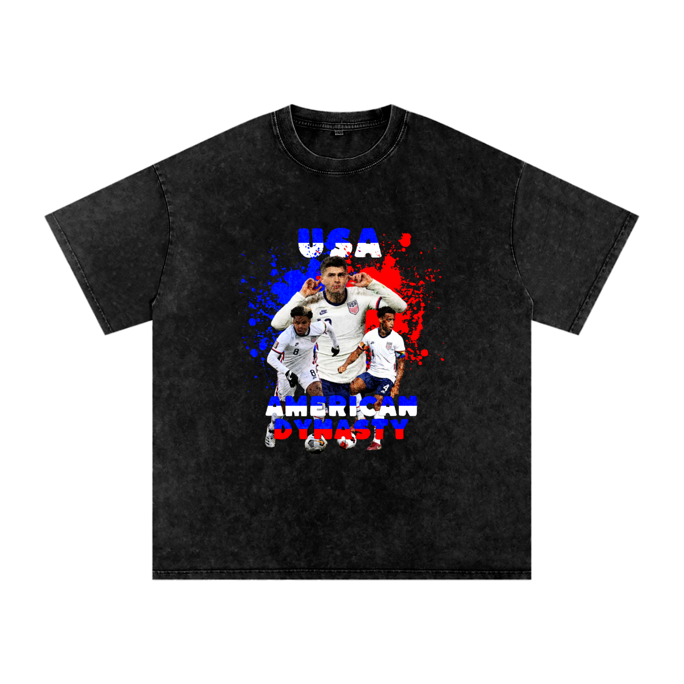 USA Washed Oversized Cotton T-Shirt