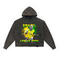 Brazil Vintage Washed Frayed-Hem Hoodie