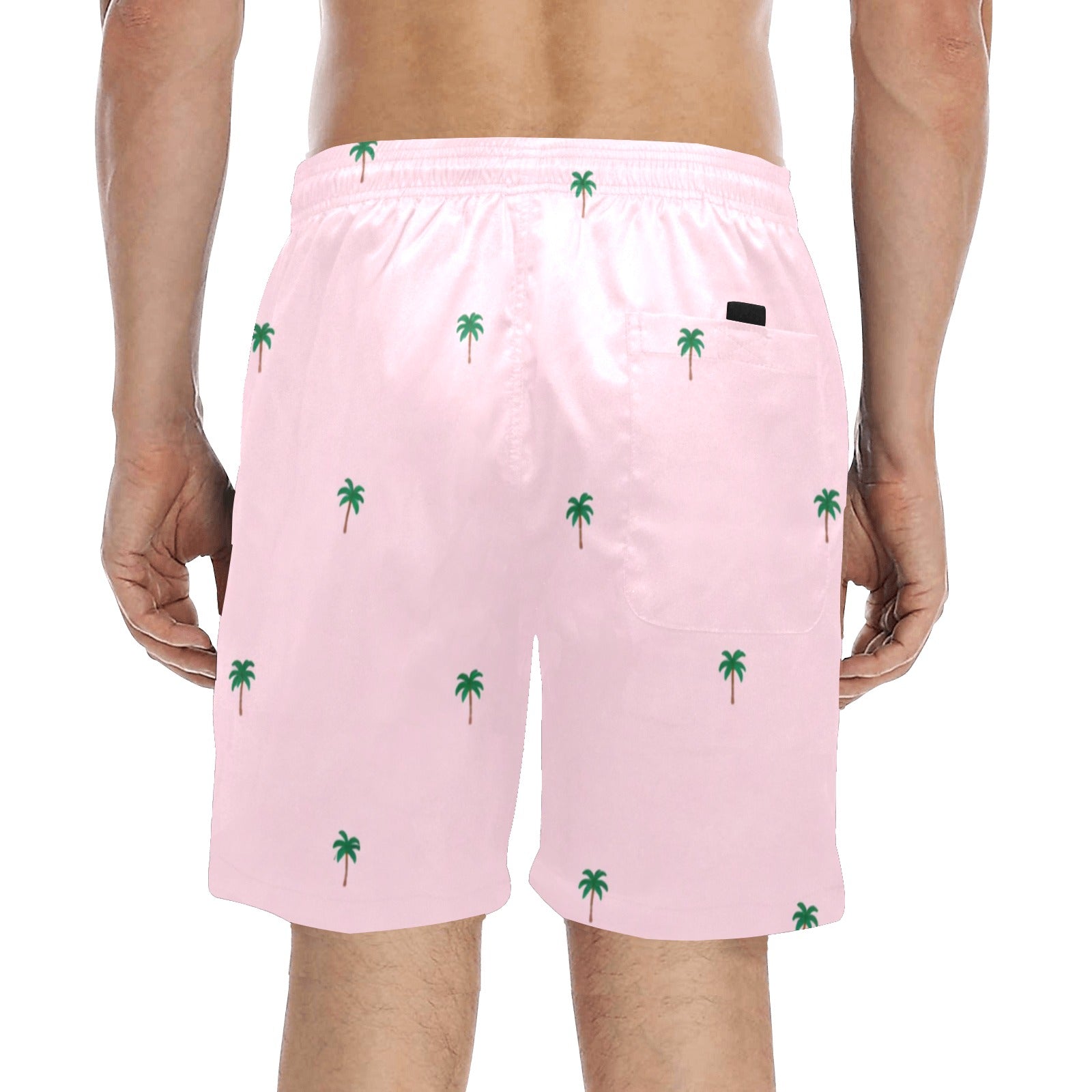 Tiny Palm Tree Pattern Swim Shorts