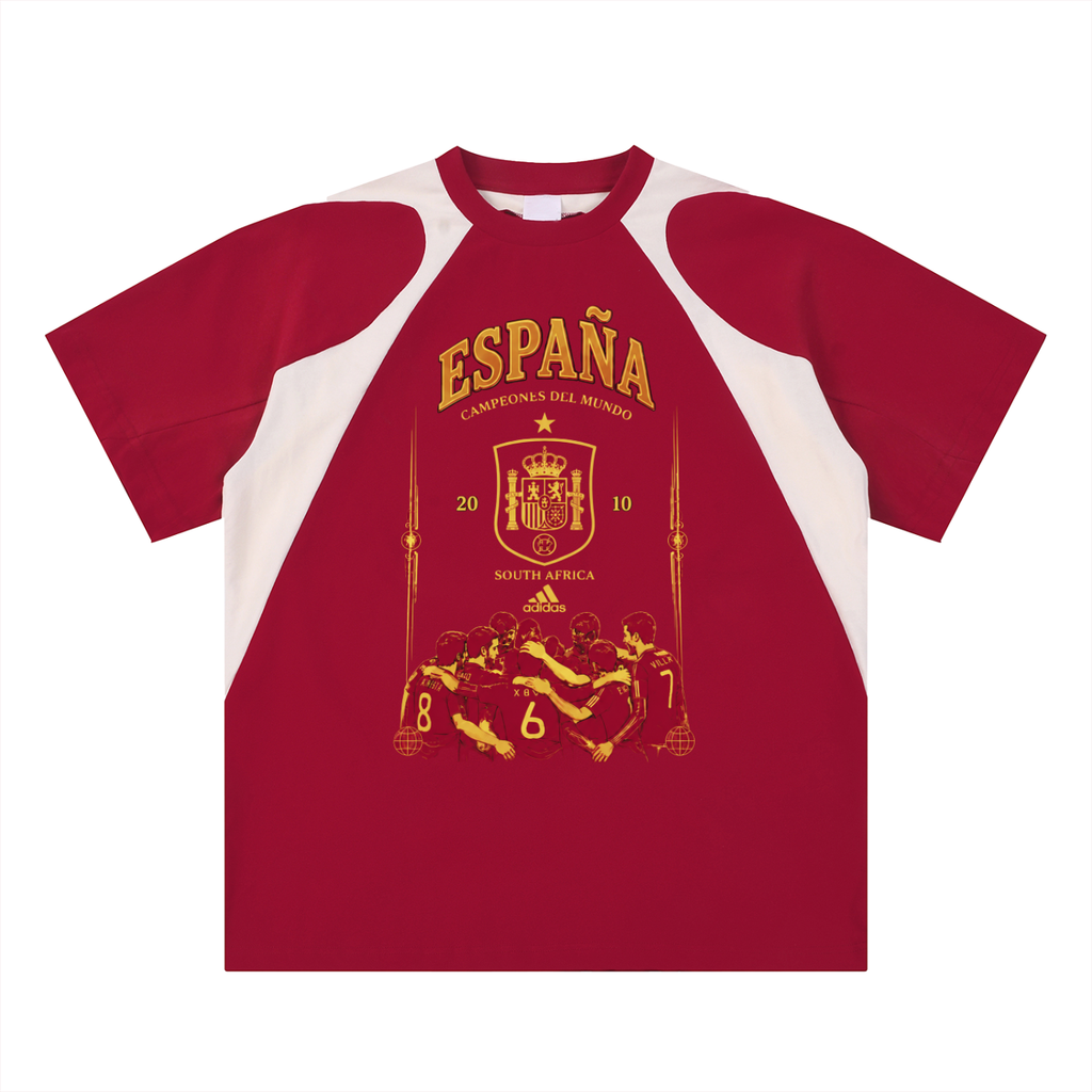 Spain Contrast Panel T-Shirt