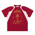 Spain Contrast Panel T-Shirt