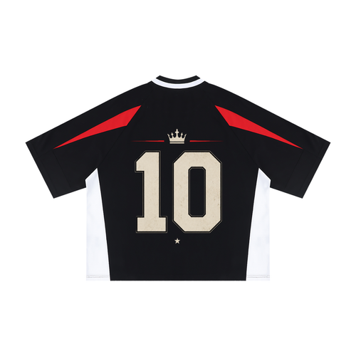 #10 Oversized Block V-Neck T-Shirt