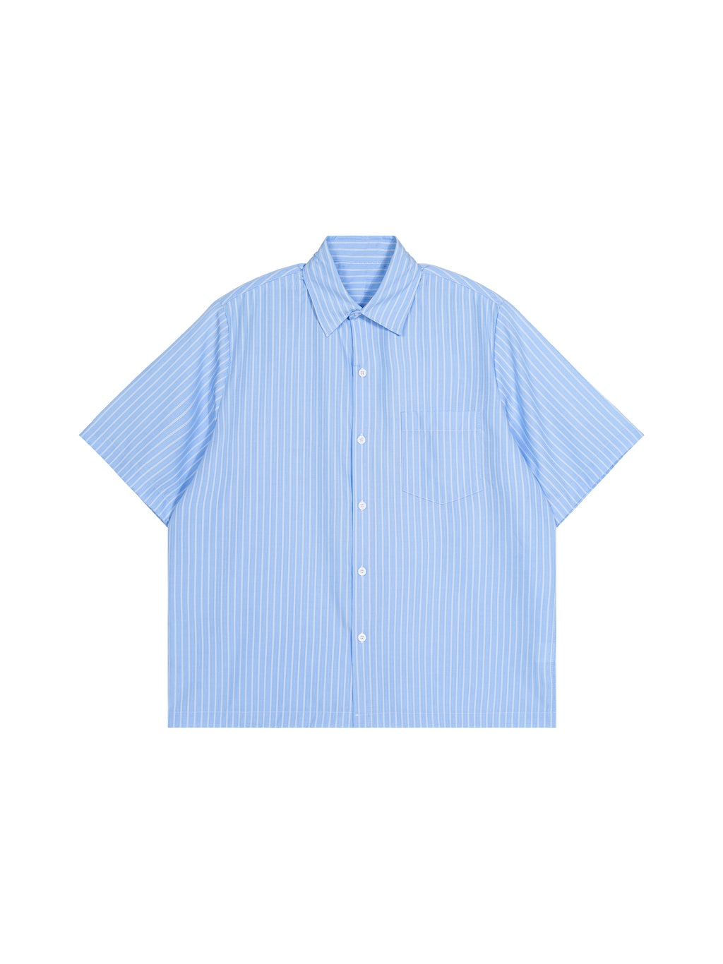 Striped Boxy Short Sleeve Shirt